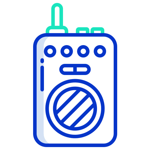 Walkie talkie transmitter transportation walkie talkie icon