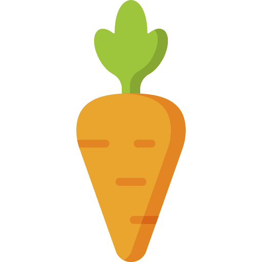 Carrot vegetarian organic food and restaurant icon