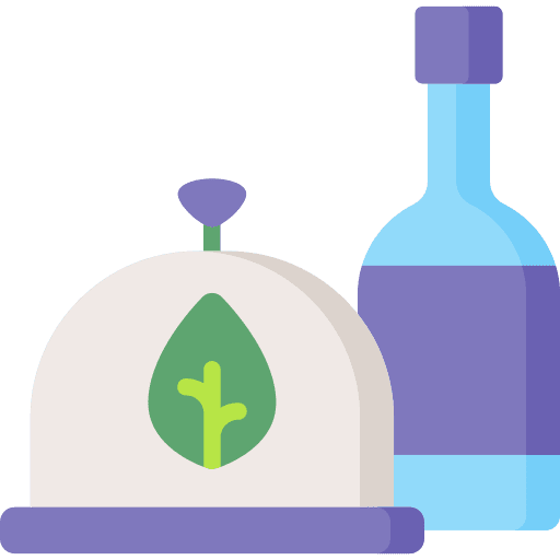 Dish healthy food organic vegetarian icon