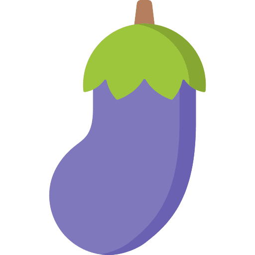 Eggplant vegetarian healthy food food and restaurant icon