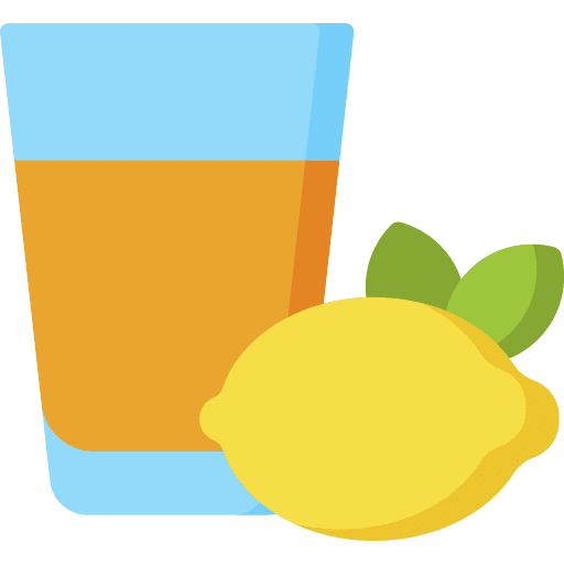 Lemon juice glass beverage food and restaurant icon