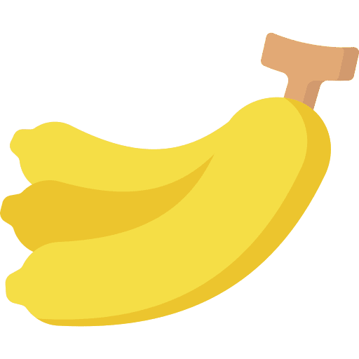 Banana diet banana healthy food icon
