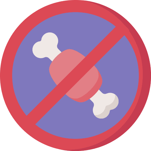 No meat no meat food and restaurant steak icon