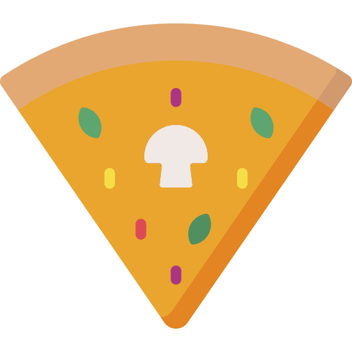 Pizza food and restaurant healthy food pizza icon