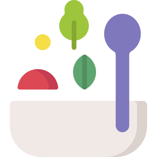 Salad vegetarian bowl vegan icon