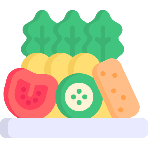 Appetizer dish snack salad icon