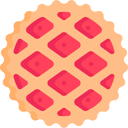 Crostata gastronomy sweet food nutrition icon