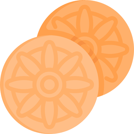 Pizzelle nutrition pizzelle sweet food icon