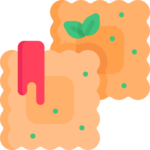 Ravioli cuisine nutrition eating icon