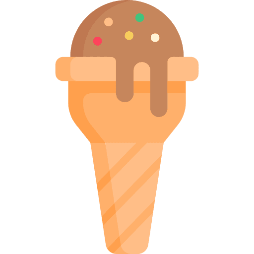 Ice cream cone food summer icon