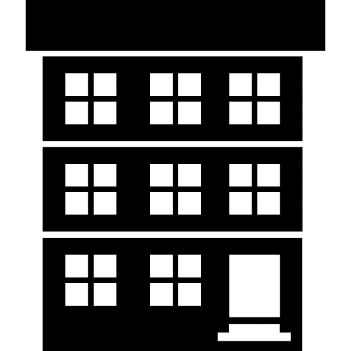 House front of three floors architecture house things home icon