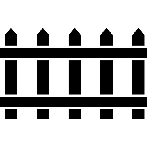 Wood fence of yard garden limit house things icon