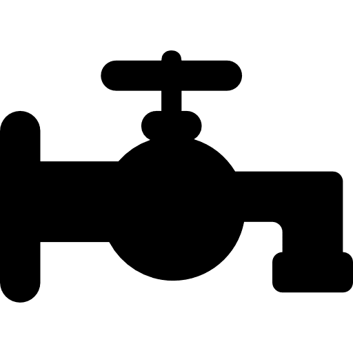 Bathroom tap silhouette quill tool tools and utensils icon