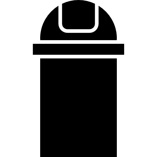 Bathroom trash container tools and utensils recycle bin trash icon