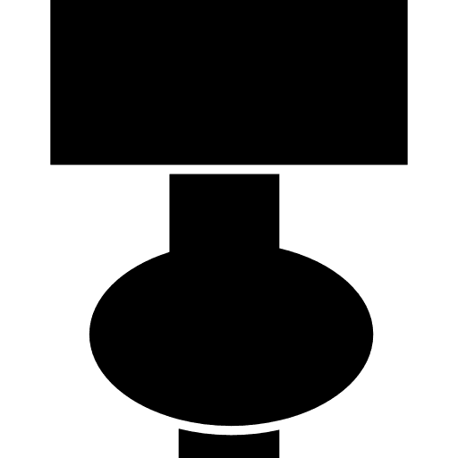 Livingroom lamp of black design house things furniture tools and utensils icon