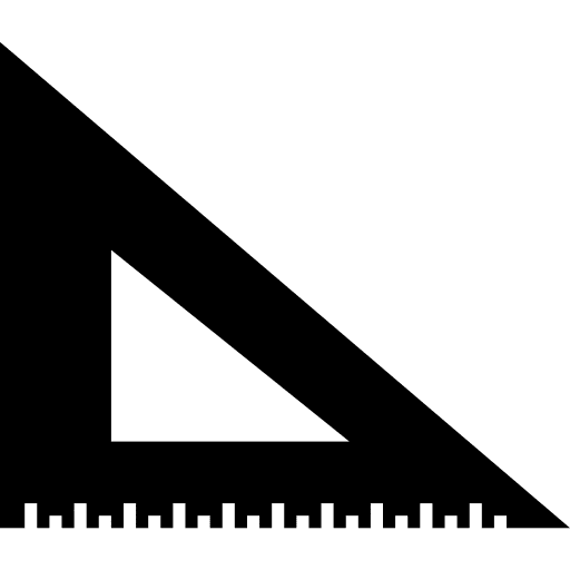 Studio triangular ruler tool tools house things studio icon