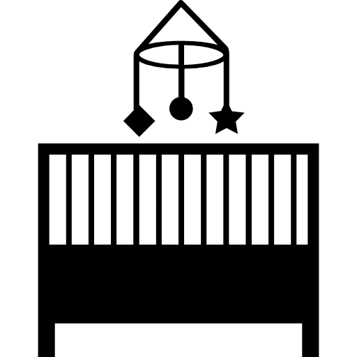 Baby crib bedroom furniture baby bed bedroom bed icon