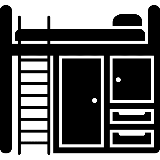 Bedroom furniture closet furniture wardrobe icon