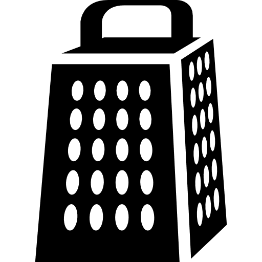 Kitchen grater cutting tool home grater cutting icon