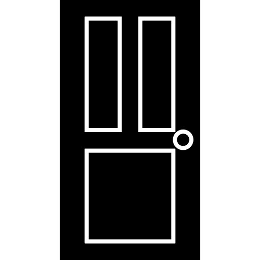 Black door house things black architecture icon