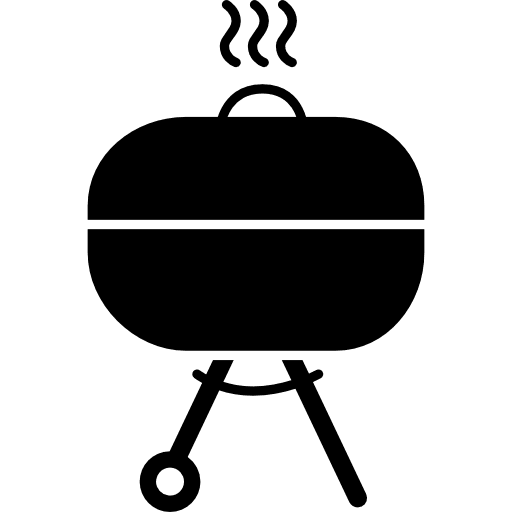 Covered barbecue yard house things tool icon