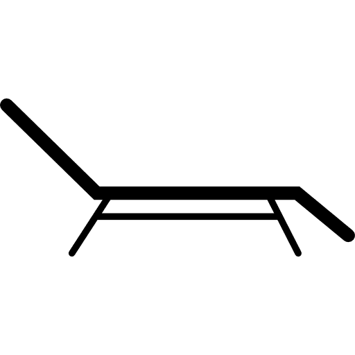 Yard deck chair house things tools and utensils chair icon