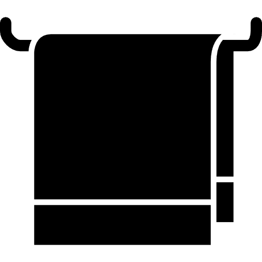 Bathroom towel house things dark tools icon