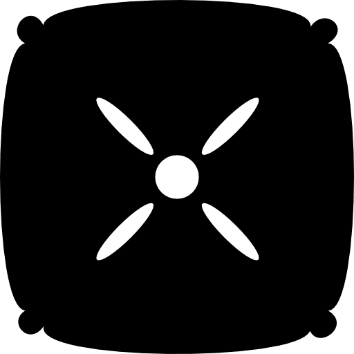 Livingroom cushion of square shape livingroom fluffy square icon