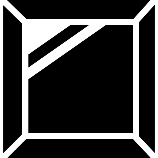 Square framed mirror tool house things framed icon