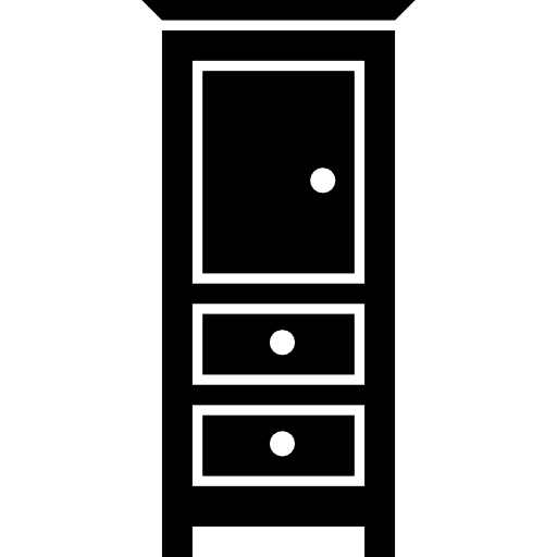 Bedroom drawers furniture organization drawer house things icon