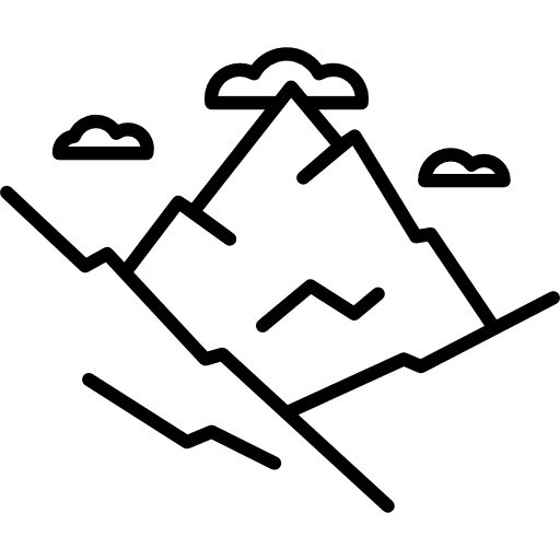 Mountains landscape mountain nature icon