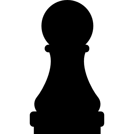 Pawn piece chess game icon
