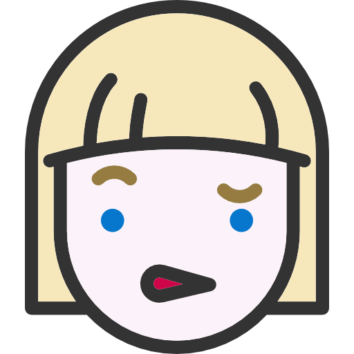 Incomprehension girl people faces icon
