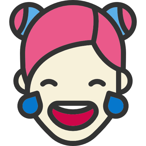 Laughter heads girl people icon