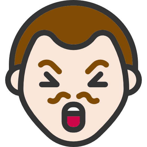 Indignation heads feelings emoticons icon