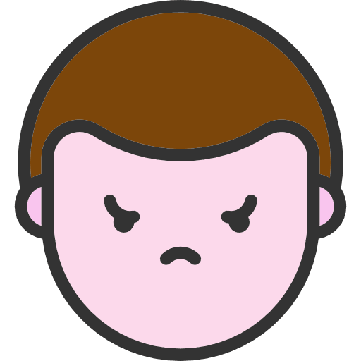 Angry faces angry feelings icon