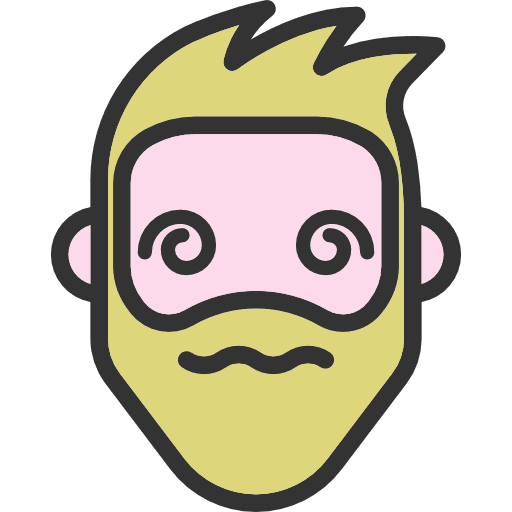 Confused faces weird heads icon