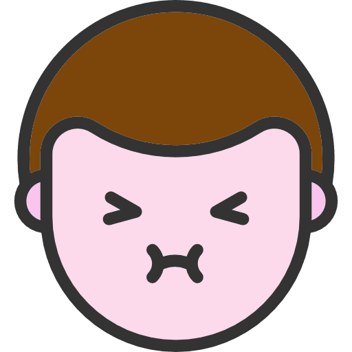 Shy boy people heads icon