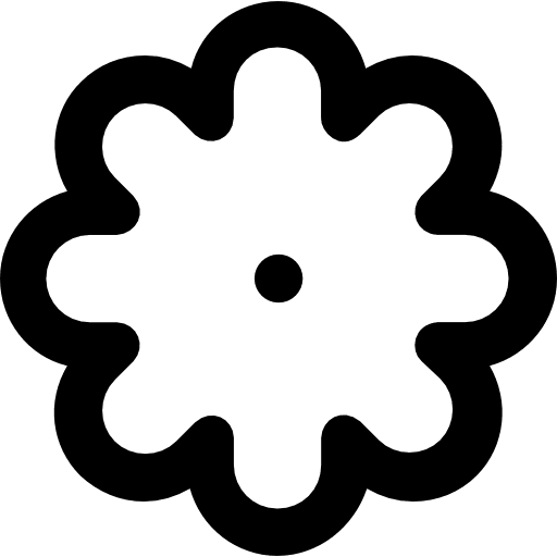 Flower petals nature blossom icon