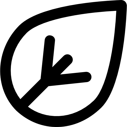 Leaf nature garden plant icon