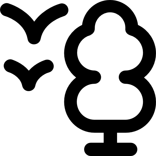 Tree botanical nature yard icon