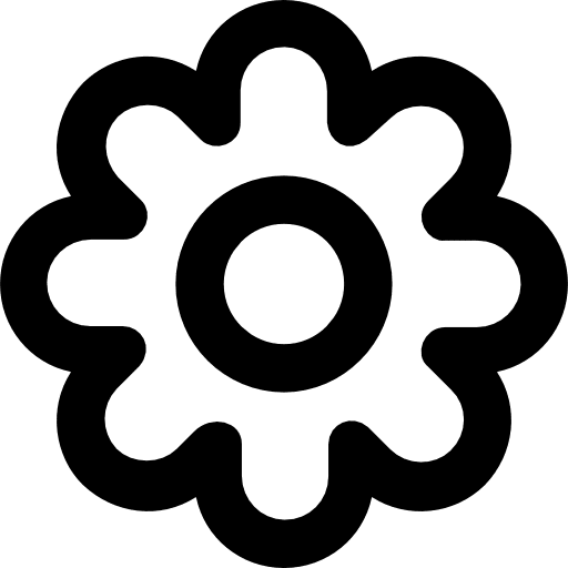 Flower petals blossom flower icon