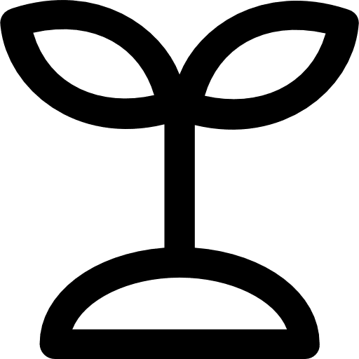 Sprout botanical nature gardening icon