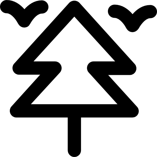 Tree botanical nature yard icon