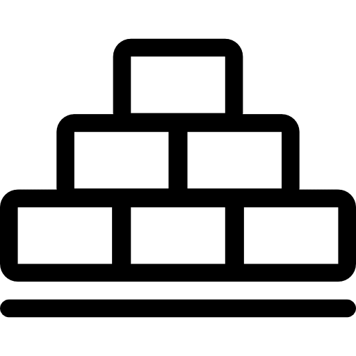 Bricks tools and utensils home repair brick icon