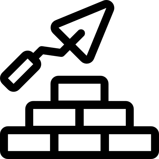 Brickwall build bricks brick icon