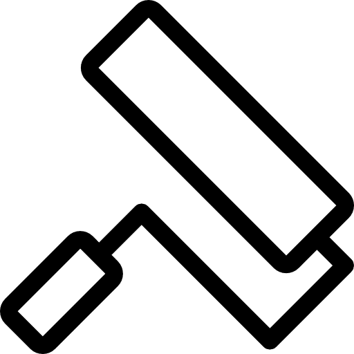 Paint roller painter home repair improvement icon