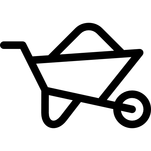 Trolley farming and gardening construction and tools construction icon