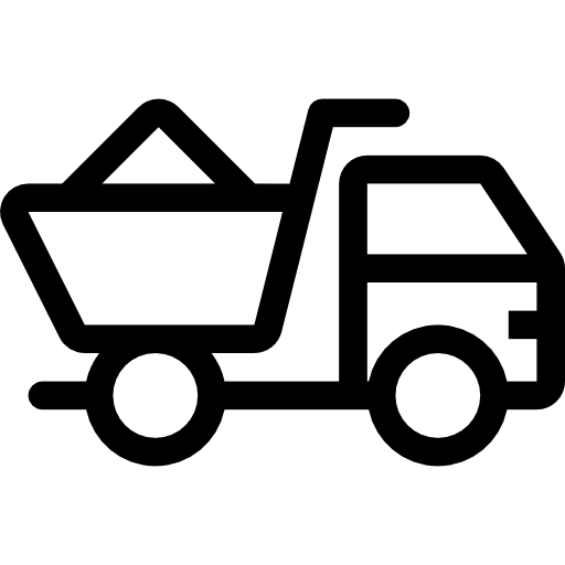 Truck construction and tools truck vehicle icon