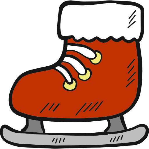 Ice skate leisure ice skating sports and competition icon